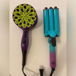 TIGI Bed Head Wave 3 Barrel Digital Wand + hair dryer